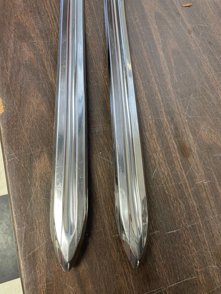 1941 PONTIAC STREAMLINER? TORPEDO? PAR DE ACABAMENTO DE MOLDURAS DE PAINEL BALANCIM LUXO NOS - Imagem 3 de 4