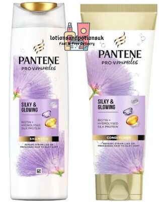 Pantene Pro V SEIDIGES UND LEUCHTENDES Shampoo 400ml UND Conditioner 275ml