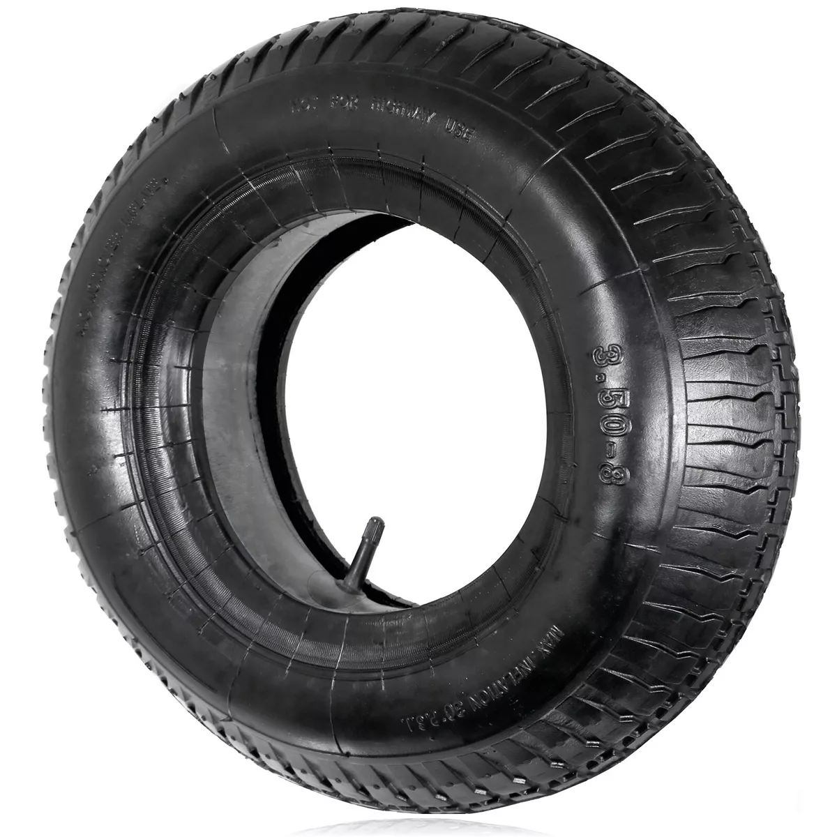 Wheelbarrow Wheel Inner Tube and Barrow Tyre 3.50 - 8 Rubber Innertube 35  PSi 5055524947343