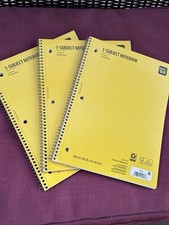 6 Pen gear 1 Subject Spiral Notebook, 70 College Ruled Sheets 10.5 x8