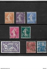 1792 LOT 1927-29 YT 235-236-237-238-239-240-243-257 oblitérés