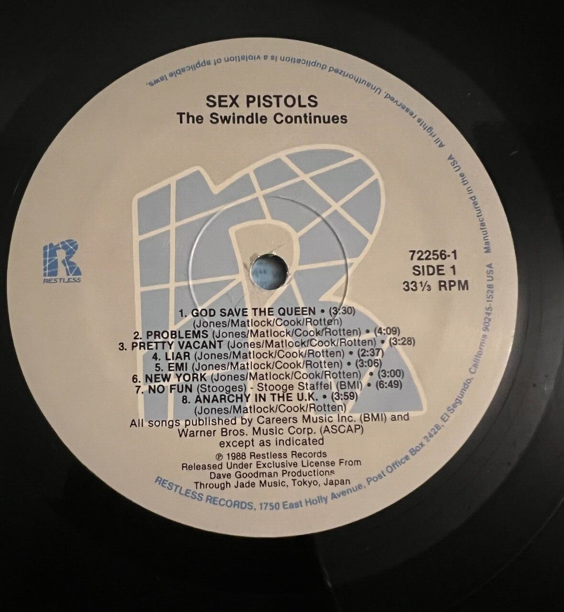Sex Pistols/Ex-Pistols - The Swindle Continues - Vinyl LP Restless