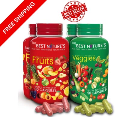Fruits & Veggies Whole Food Daily Enhance - Superfoods for Women, Men, & Kids 4x