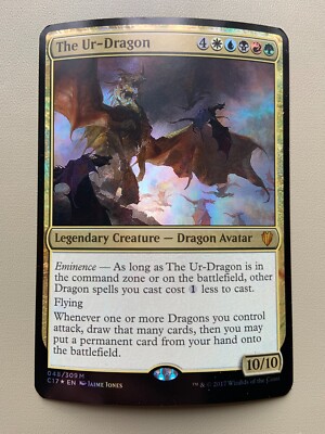 MTG LP Foil Oversize The Ur-Dragon x1 Commander 2017 Magic the