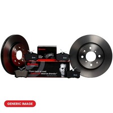 Rear Brake Discs Internally Vented + Pads Fits BMW 5 Series 6 Series BREMBO
