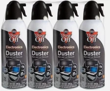 New Canned Air Falcon Dust-Off Compressed Computer Gas Duster 10 oz 4 Pack