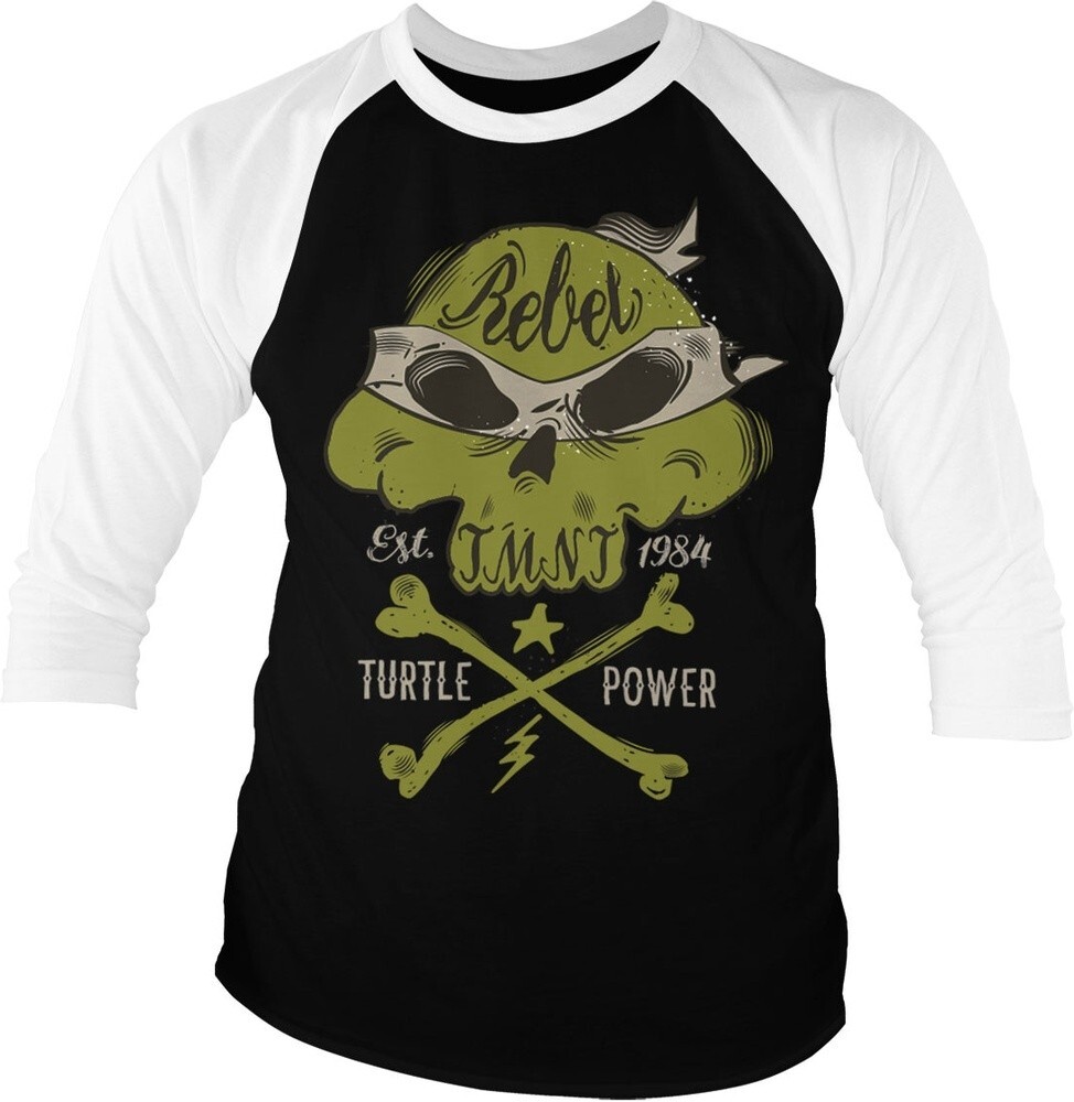 Teenage Mutant Ninja Turtles TMNT Rebel Turtle Power Baseball 34 Sleeve Tee T-S 6790₽
