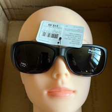 Solar Shield Fits Over Polarized Ombr  Tortoise Sunglasses Black Brown M/L