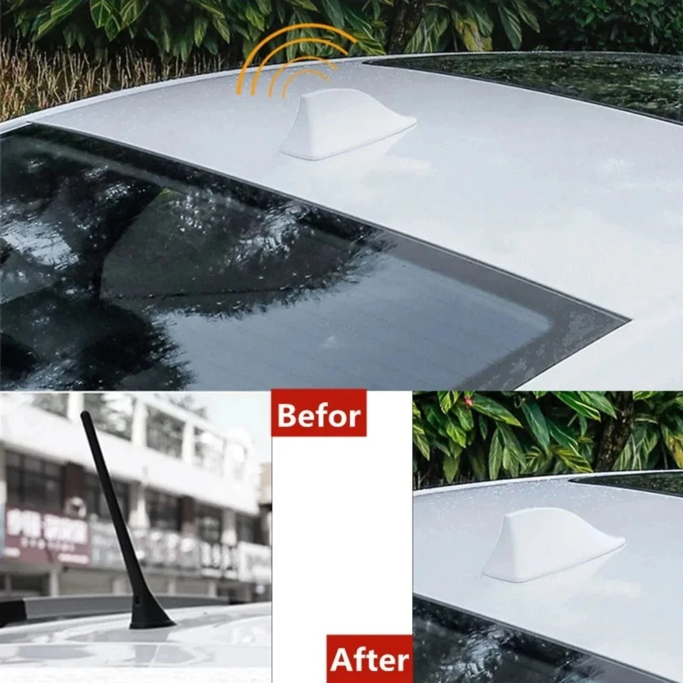 Car Antenna Shark Roof Fin AM FM Radio Signal Aerial Auto Truck Van Universal AU - image 4 of 4