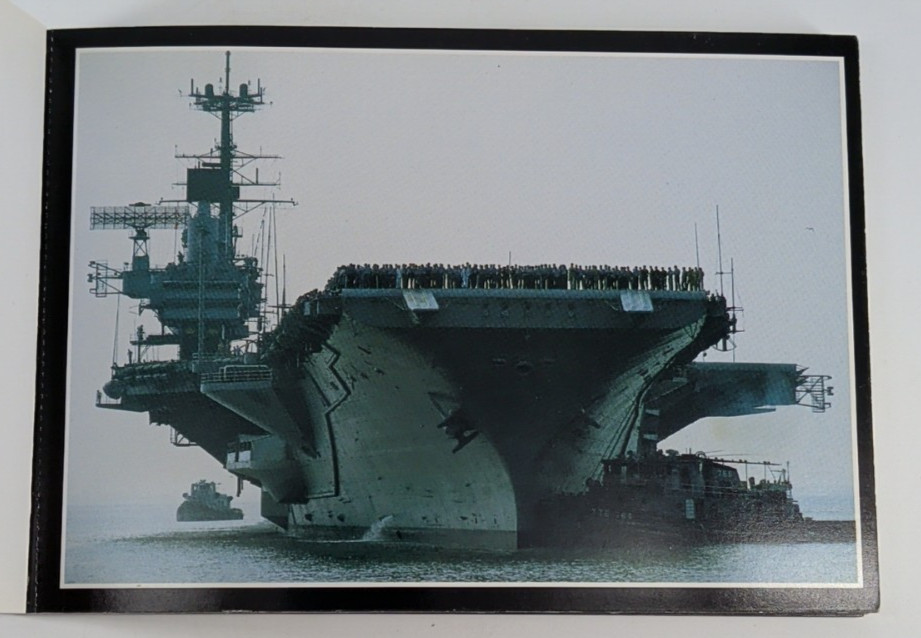 Air Mail Postcard Book Mach 1 w/21 Postcards U.S. Navy 1st Class Service Vessels