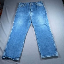 Dickies Jeans Mens 38x32 Blue Relaxed Fit Carpenter Work Denim Utility Pants