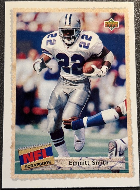1992 Upper Deck Scrapbook Emmitt Smith #516 Dallas Cowboys Card! A35