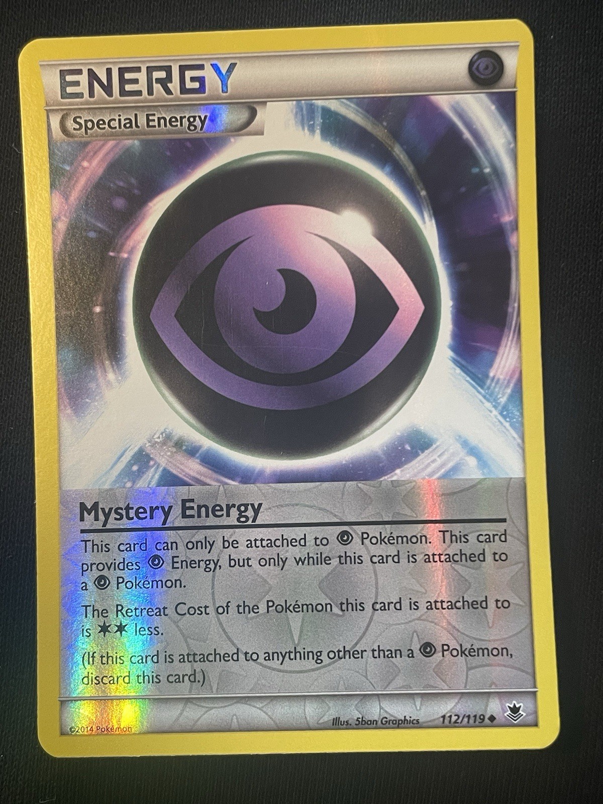 Mystery Energy 112/119 XY - Phantom Forces Reverse Holo LP Condition