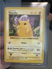 Pikachu Base Set Shadowless Yellow Cheek 58/102 Pokemon TCG NM on eBay