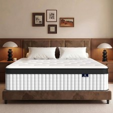 Full Size Mattress, 12 Inch Hybrid Mattress in a Box, Medium Firm Memory Foam