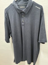 Hi-Tec Super Soft Dri Tec Men's Golf Polo Shirt Short Sleeve Gray Size XXL