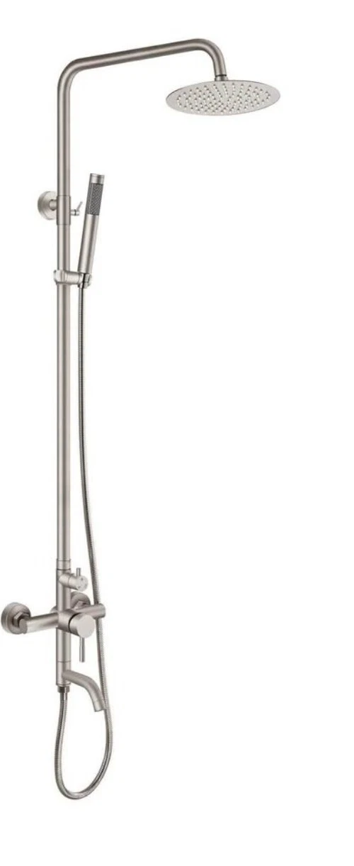 Aolemi Outdoor Shower Fixture SUS304 Triple Function Brushed Nickel Wall Mounted
Opens in a new wind