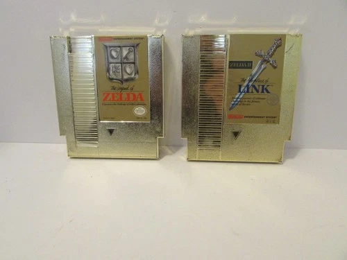 The Legend of Zelda + Zelda II NES lot  (Nintendo, authentic, working