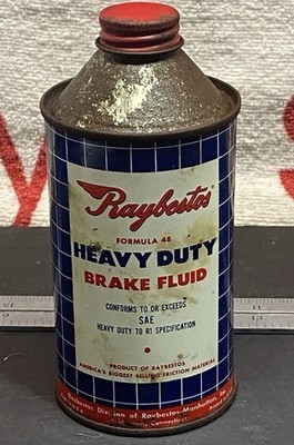 Raybestos Formula 48 Heavy Duty Brake Fluid Cone Top Can Vintage