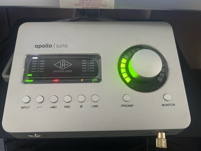 Universal Audio Apollo Solo USB Audio Interface +48V Phantom Power PAD Link