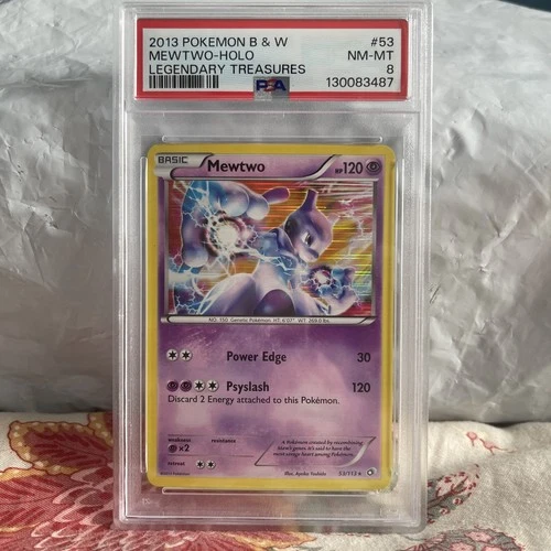 Pokémon - Mewtwo - 53/113 - Legendary Treasures Holo - PSA 8