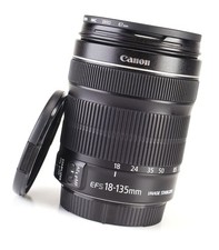 Canon EF-S 18-135mm F3.5-5.6 IS STM Image Stabilizer Zoom Lens Front & Rear Cap