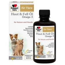 Doppelherz für Tiere Haut & Fell Öl Omega-3 für Katzen u. Hund, PZN 17305548
