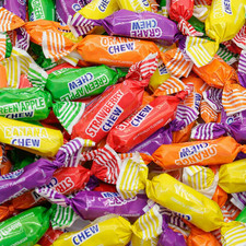 Fruit Chews Assorted Fruity Flavors, Classic Chewy Bulk Wrapped Candy 5 Pounds
