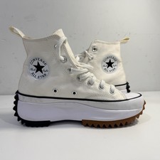 Converse Run Star Hike Hi Shoes Sneakers High Top White Authentic Women s US 6.5