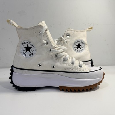 Converse Run Star Hike Hi Shoes Sneakers High Top White Authentic Women s US 6.5
