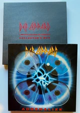 DEF LEPPARD LIMITED EDITION 4 CD SINGLES COLLECTOR'S ADRENALIZE BOX METAL SET