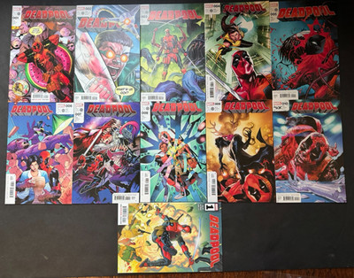 DEADPOOL VOL 8, FULL RUN #1-10, 1ST APP VALENTINE VUONG, B & B + VOL 9 #1 NM 9.4