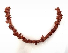 Vintage Korallenkette Echtkoralle Rot Splitterkette Sardegna Halskette Collier