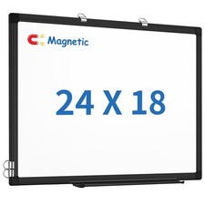White Board Dry Erase, 24 x 18 inch Magnetic Dry Erase Board Whiteboard for Wall