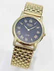 Vintage Style Seiko Slim Quartz Black Dial Japanese Wristwatch for Men