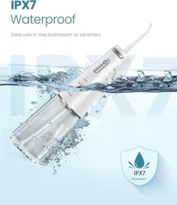 Onlyone Water Dental Flosser, 300ML Portable Oral Irrigator for Teeth, 4 Modes