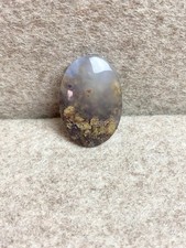 Scenic Moss Agate Cabochon 23 x 19 mm