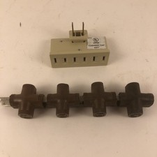  5x 2 Prong 3 Outlet Triple AC Wall Plug Power Splitter 3-Way Electric Adapter