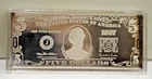 1997 Washington Mint 4 oz .999 Silver $5 Lincoln Currency Bill Design