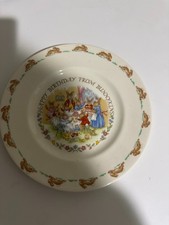 Royal Doulton Bunnykins Happy Birthday Bowl Vintage Baby Dish England Nursery Co