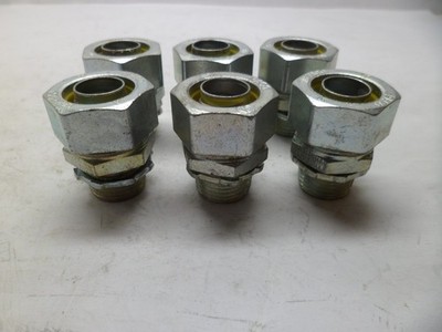 RACO 1/2'' STRAIGHT  FLEXIBLE CONDUIT CONNECTOR N.O.S. LOT OF 6 FREE SHIP