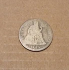USA- 10c~  Seated Liberty Dime 1876~* FA~ Ten Cents~  Silver Coin