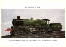 The Caerphilly Castle Great Western Railway vintage postcard p925