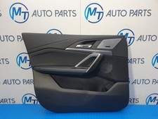 BMW X1 SERIES DOOR CARD PANEL FRONT LEFT SIDE VEGANZA LEATHER BLACK U11