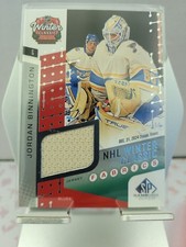 2025-26 SP Game Used Jordan Binnington NHL WINTER CLASSIC FABRICS (WCF-20)
