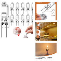 10 StüCk G4 Halogenlampen 20W 2800K Dimmbare 1