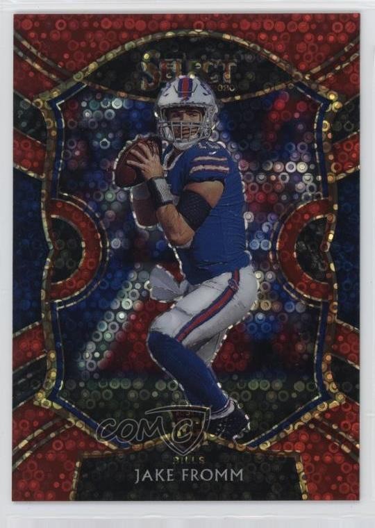 2020 Panini Select Concourse Red Disco Prizm 4/49 Jake Fromm #49 Rookie RC 11nq