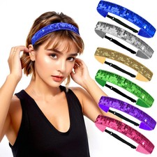 1 PC. Available in Multiple Colors. Ladies' Headband. Sequin Headband Suitable
