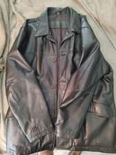 Kenneth Cole. Men's Leather Jacket, XL Brown