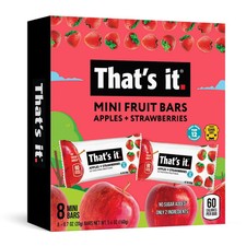 That's it. Gluten-Free Soft  Chewy Apple  Strawberry Fruit Bar, 0.7Oz, 8 Count